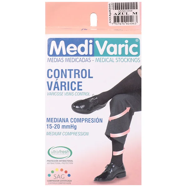 CALCETIN MEDIVARIC HOM M AZUL M. COM NTI