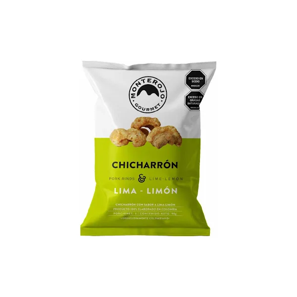 Chicharrón Carnudo Monterojo Lima Limón 90 X Gr