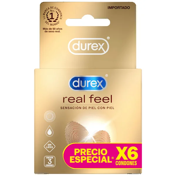 Condones Durex Real Feel Caja X 6 Und