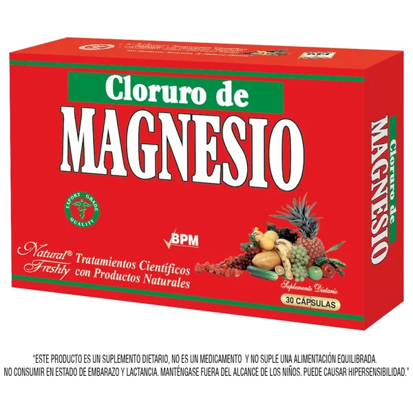 Cloruro De Magnesio Natural Freshly Capsula Caja Por 30