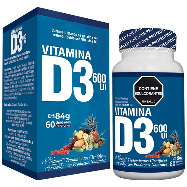 VITAMINA D3 600 UI NAT.FRESHLY FCO X 60 UNDS