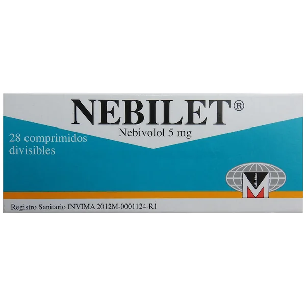 Nebilet Nebivolol 5 Mg Menarini Caja X 28 Comprimidos