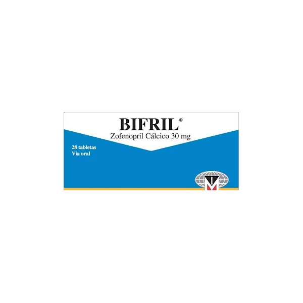 Bifril Zofenopril Cálcico 30 Mg Menarini Caja X 28 Tabletas