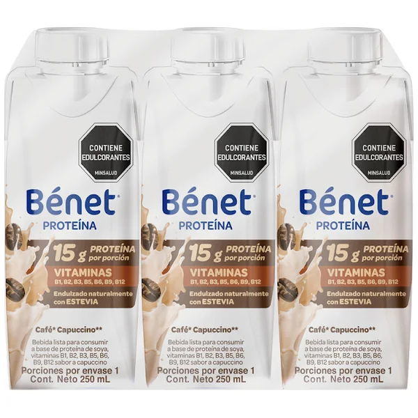 BEBIDA BENET CAPUCHINO TRIPACK 250ML
