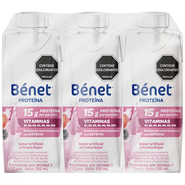 BEBIDA BENET FRUT ROJOS TRIPACK 250ML