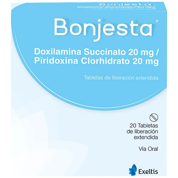 Bonjesta Doxilamina 20Mg + Piridoxina 20 Mg Exeltis Caja X 20 Tabletas