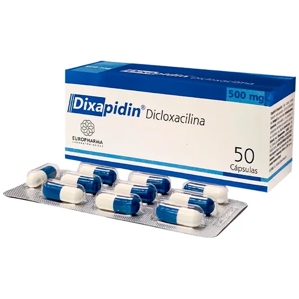 DIXAPIDIN 500 MG CAJA X 50 CAPS
