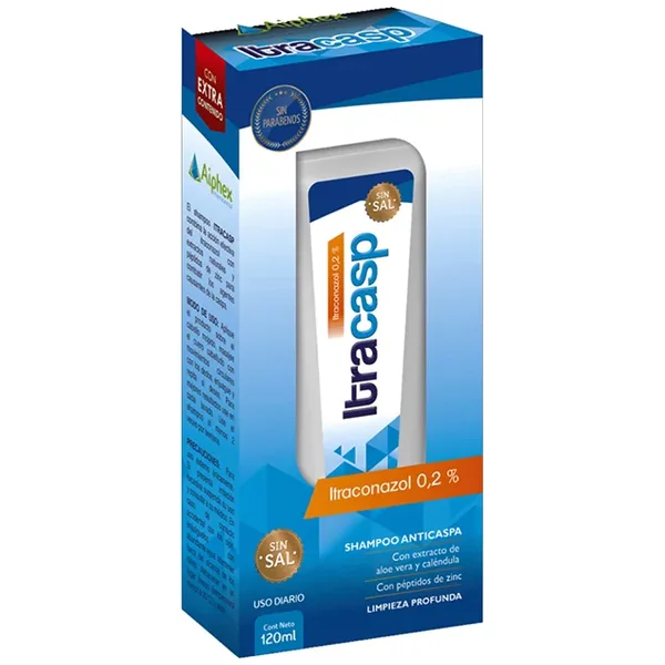 Champu Itracasp 0.2% FCO X 120 ML