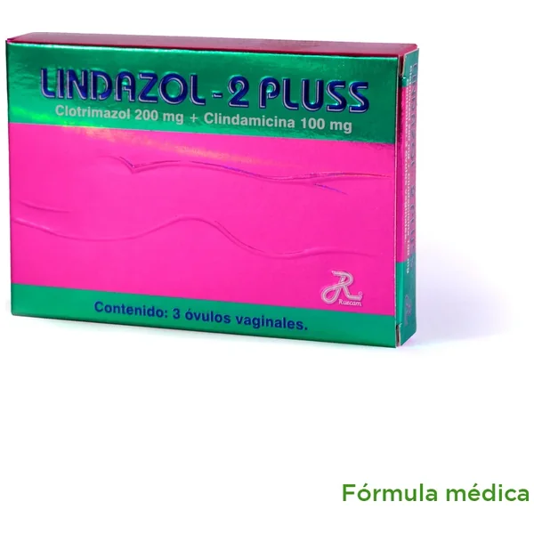 Lindazol-2 Pluss (100+200)Mg Ovul Caja Por 3