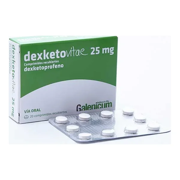 Dexketovitae Tabletas Recubiertas 25Mg Caja X 20