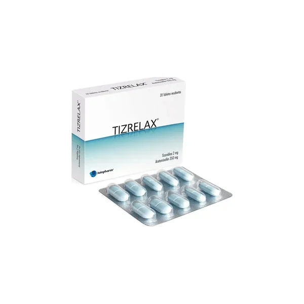 Tizrelax 2 MG Caja X 20 Tabs