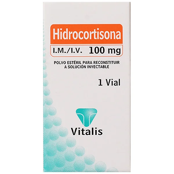 Hidrocortisona 100 Mg Vitalis Caja X 1 Ampolla