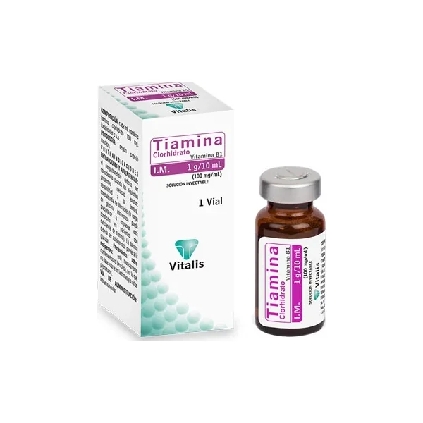 Tiamina 1 GR INY Vitalis AMP X 10 ML