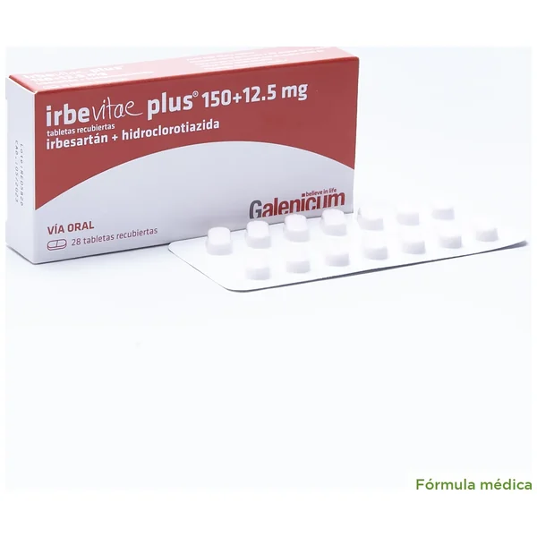 Irbevitae Plus Tabletas Recubiertas (12.5+150)Mg Caja X 28