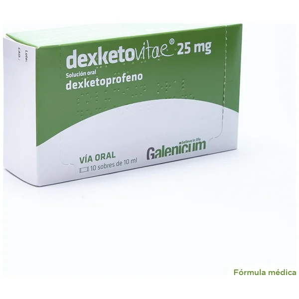 Dexketovitae Solución Oral 25Mg Caja X 10 Sobre X 10mL