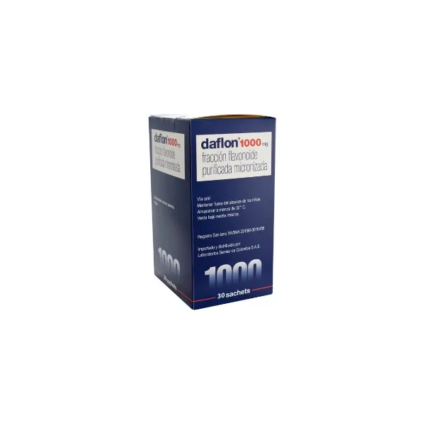 Daflon Diosmina 1000 Mg Servier X 30 Sobres