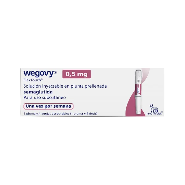 Wegovy Semaglutida 0,5mg Pluma Prellenada Caja x 1 Und