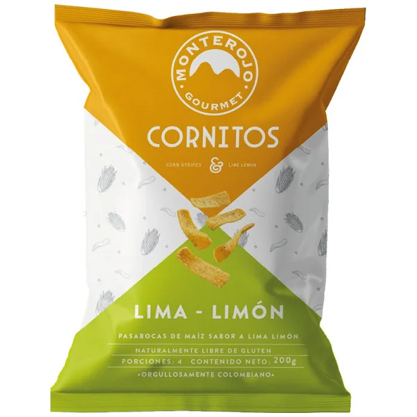 Cornitos Lima Limón Monterojo Bolsa X 200 Gr