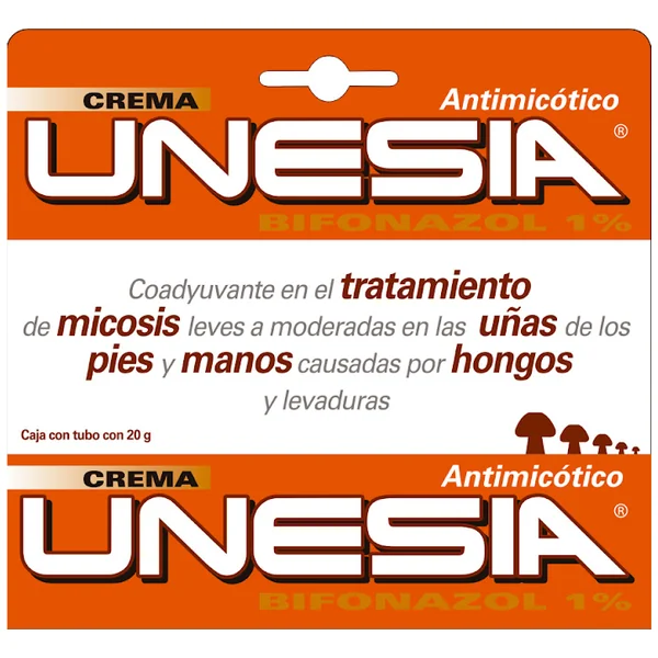 Unesia Antimicótico Bifonazol 1% Genomma Crema Tubo X 20 Gr