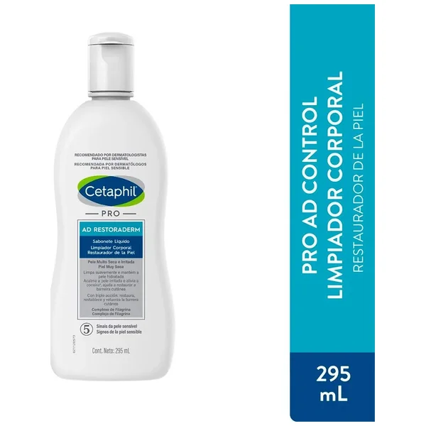 Limpiador Corporal Pro Ad Control Cetaphil Frasco X 295mL