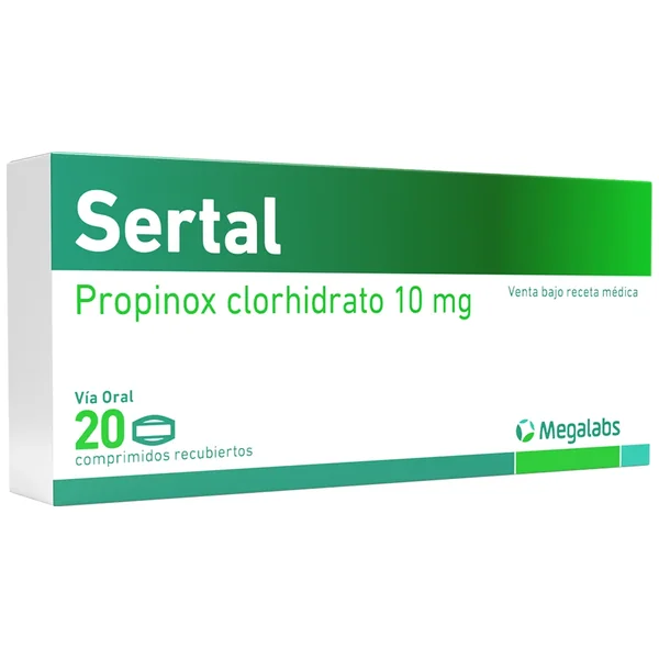 Sertal 10Mg Comprimidos Recubiertos Caja X 20 Grageas