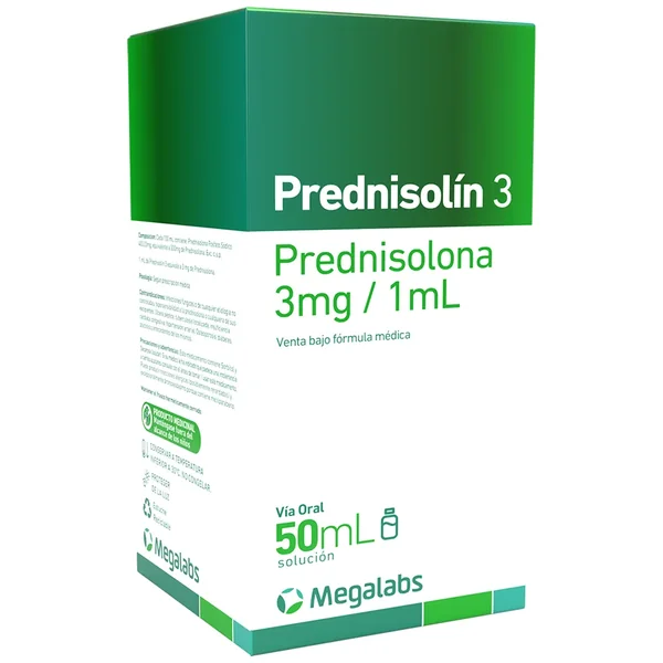 Prednisolin 3 3Mg/Ml(0.3%) Solucion Oral Frasco X 50Ml
