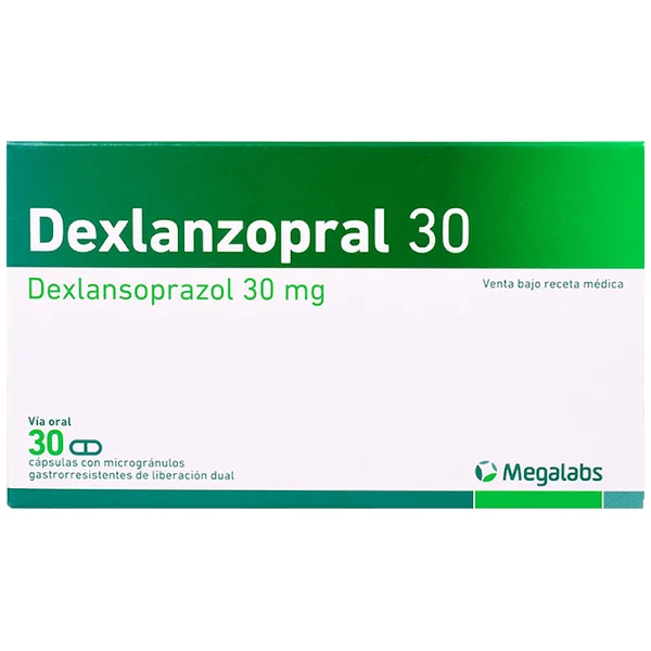 Dexlanzopral 30 Dexlanzoprazol 30 Mg Megalabs Caja X 30 Cápsulas