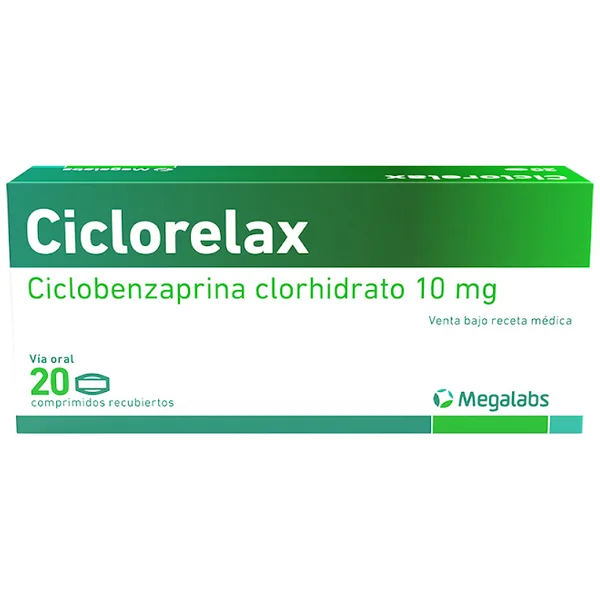 Ciclorelax 10Mg Com. Caja x20Com. ROE. Ciclobenzaprina Clorhidrato
