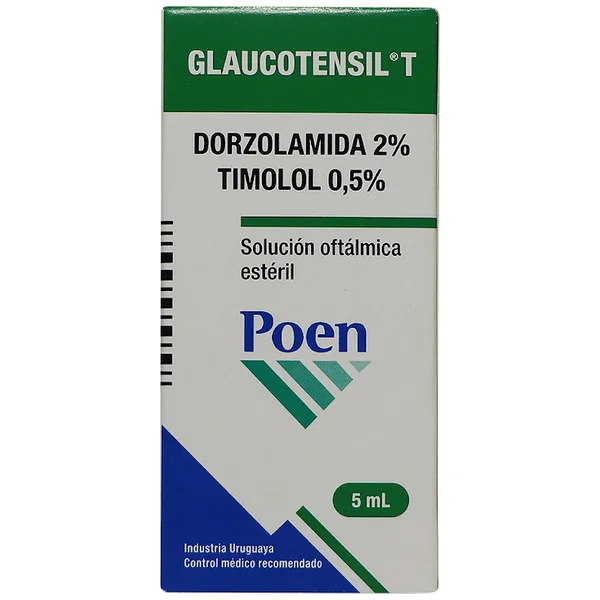 Glaucotensil T Dorzolamida + Timolol 2/0.5% Poen Frasco X 5 Ml