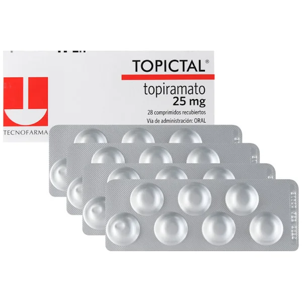 Topictal Topiramato 25 Mg Tecnofarma Caja X 28 Comprimidos