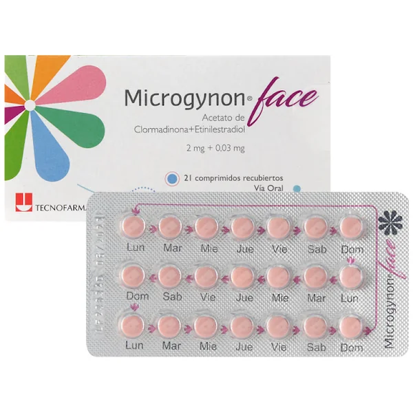 Microgynon Face Clormadinona + Etinilestradiol 2Mg/0.03mg Tecnofarma Caja X 21 Comprimidos