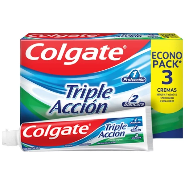 3 CRE.COLGATE TRIPLE ACC 75 GR ECO.PACK