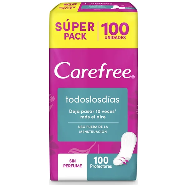 Protectores Carefree Todos Los Días Pack Económico Caja X 100 Und