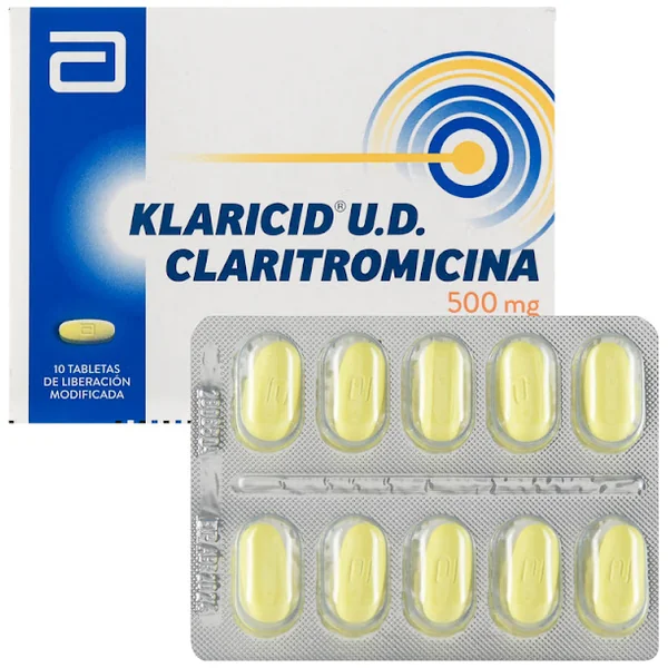 Klaricid UD Claritromicina 500 Mg Abbott Caja X 10 Tabletas