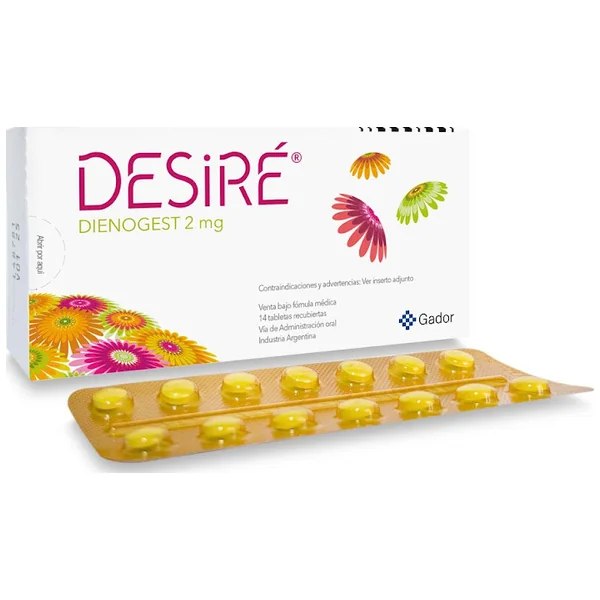 Desire Dienogest 2Mg Gador Caja X 28 Tabletas