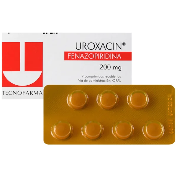Uroxacin Fenazopiridina 200 Mg Tecnofarma Caja X 7 Comprimidos