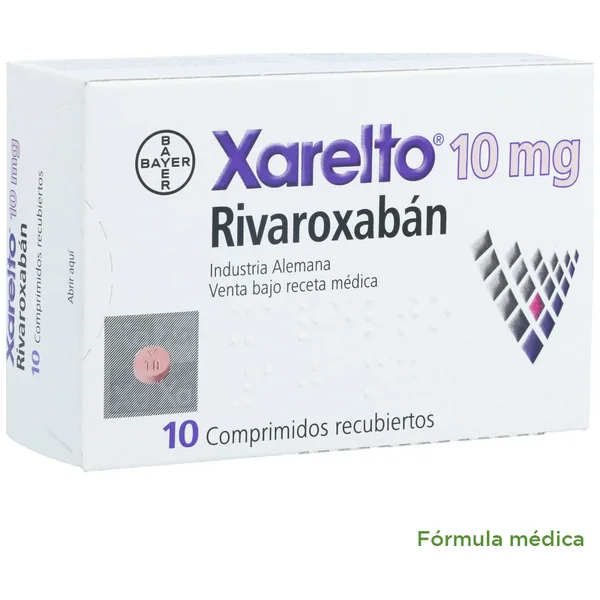 Xarelto Tabletas Recubiertas 10Mg Caja X 10