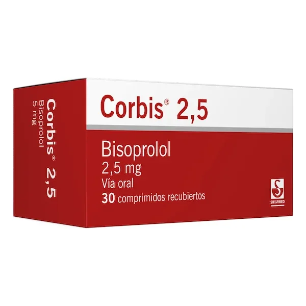 Corbis 2.5Mg Tabletas Recubierta Caja X 30