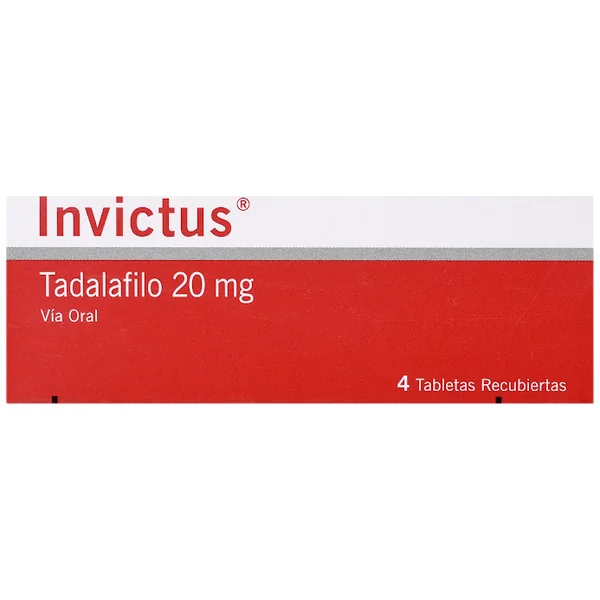 Invictus Tadalafilo 20 Mg Siegfried Caja X 4 Tabletas