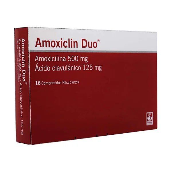 AMOXICLIN DUO 500MG/125MG 16 TBS REC
