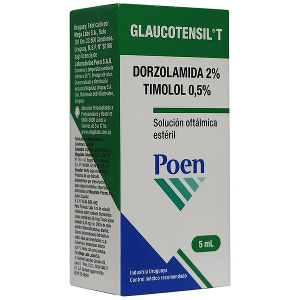 Glaucotensil T Solución Oftalmica Frasco X 5mL