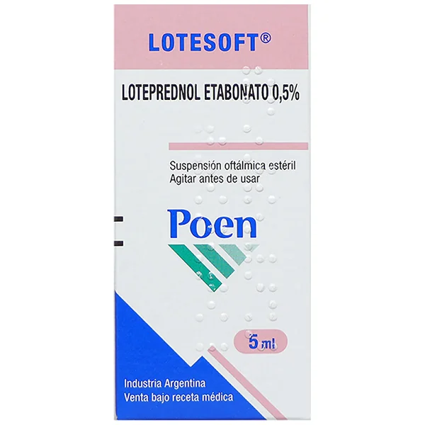 Lotesoft 0.5% Suspensión Oft. Fco. X5ml. Poen Loteprednol Etabonato