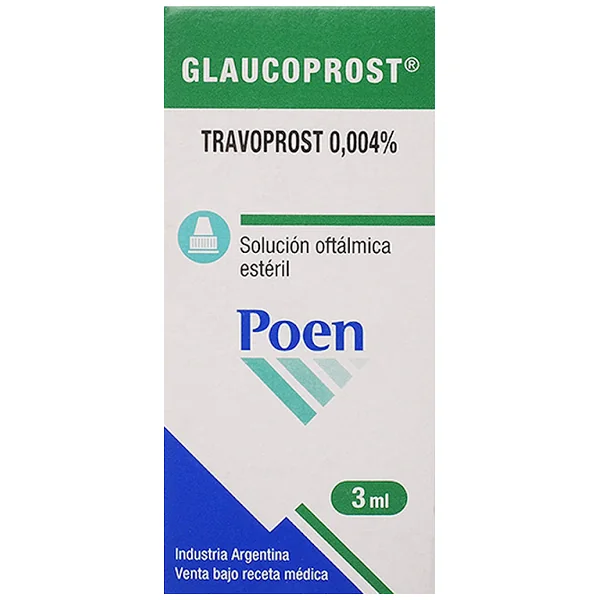 Glaucoprost Travoprost 0.004 % Poen Frasco X 3 Ml