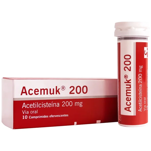 Acemuk 200Mg Tabletas Efervescente Tubo X 10