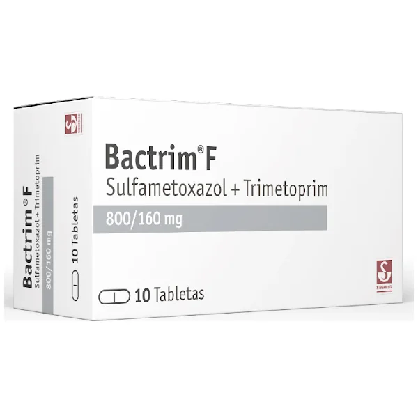 Bactrim F Sulfametoxazol + Trimetoprim 800/160Mg Siegfried Caja X 10 Tabletas