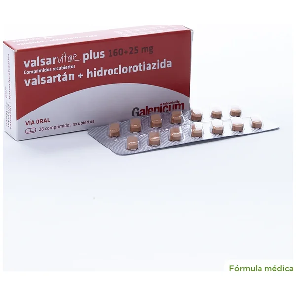 Valsarvitae Plus Tabletas Recubiertas (25+160)Mg Caja X 28