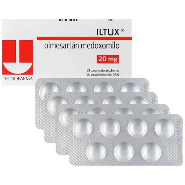 Iltux Olmsesartán Medoxomilo 20 Mg Tecnofarma Caja X 28 Comprimidos