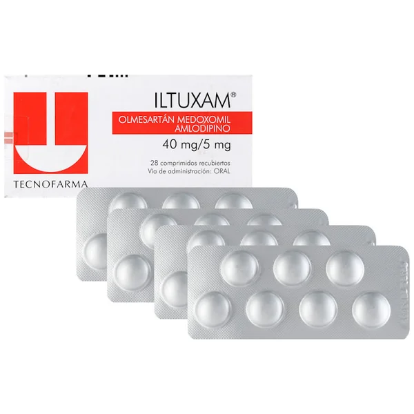Iltuxam Olmesartán Medoxomil + Amlodipino 40Mg/5mg Tecnofarma Caja X 28 Comprimidos