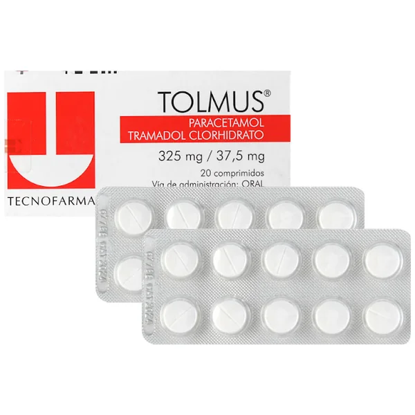 Tolmus Acetaminofén + Tramadol 325Mg/37.5mg Tecnofarma Caja X 20 Comprimidos