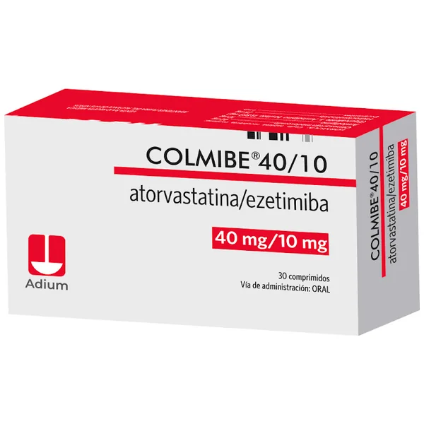 Colmibe Atorvastatina 40 mg / Ezetimiba 10 mg Adium Caja x 30 und
